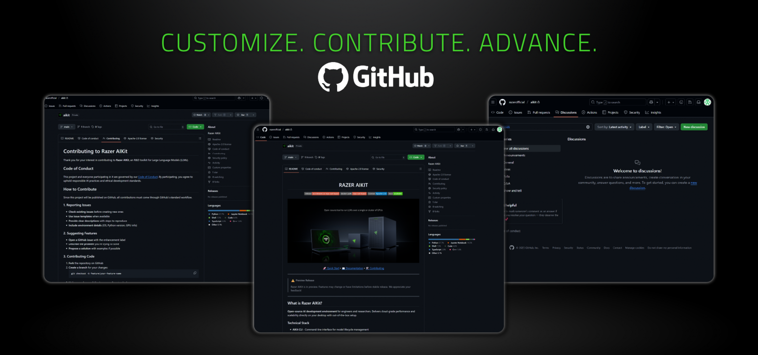 Razer AIKit – Open-Source AI Development Toolkit